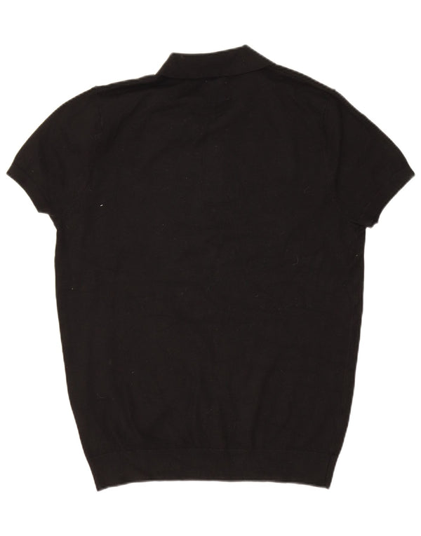 Zara Polo Hombre Negro Mediano