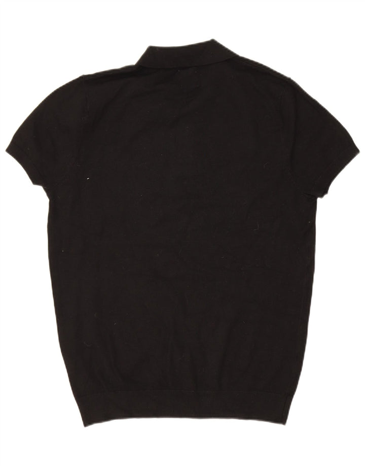 Zara Polo Hombre Negro Mediano