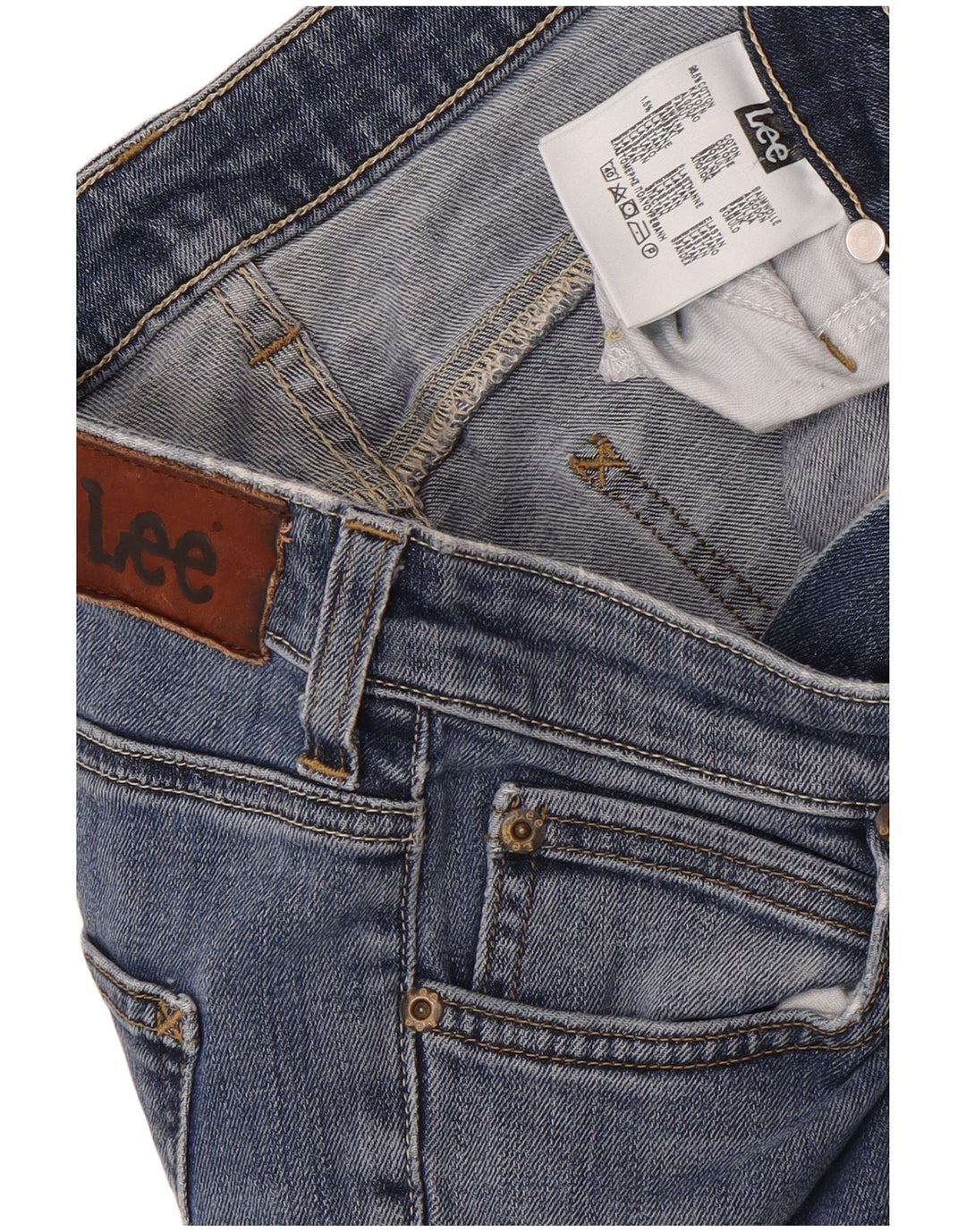 Vaqueros rectos Marion para hombre Lee W29 L31 Algodón azul