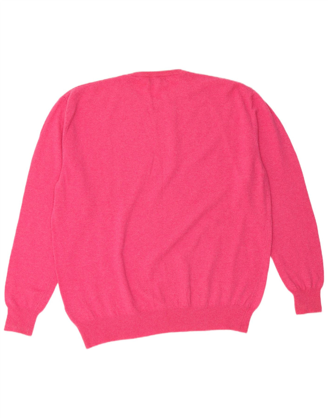 KAPPA Suéter de cuello redondo para mujer UK 22 3XL Lana de cordero rosa
