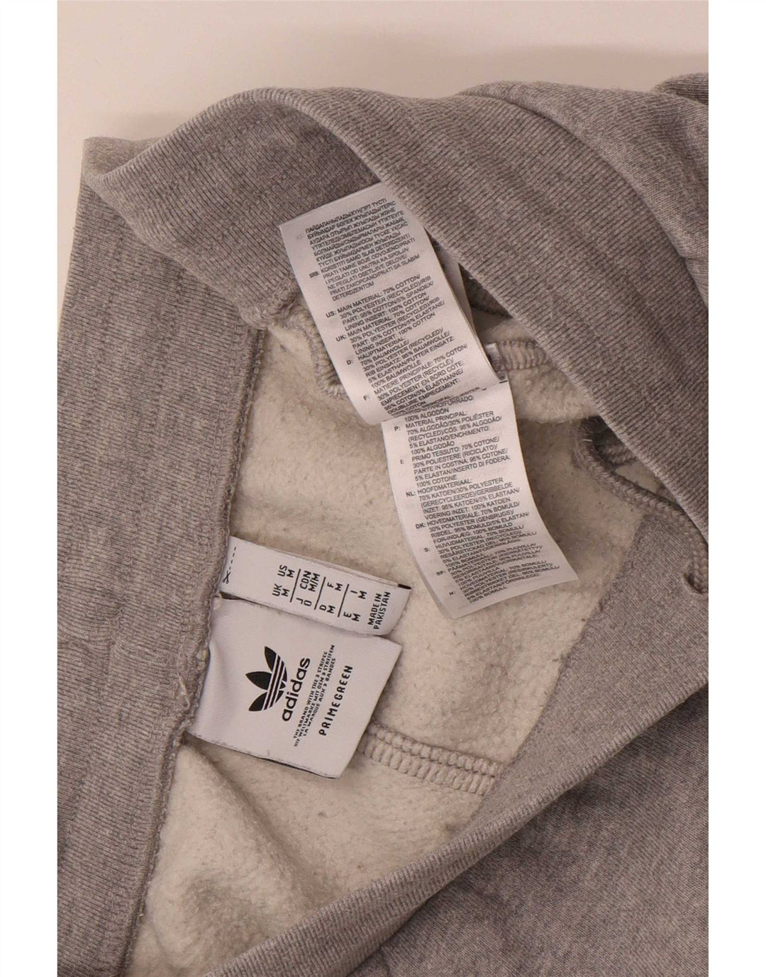 Adidas Hombre Pantalones De Chándal Joggers De Algodón Moteado Gris Medio