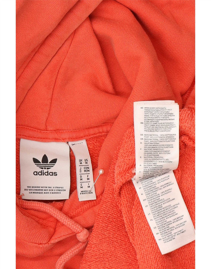 Adidas Hombre Sudadera Con Capucha Jumper Medio Naranja Algodón