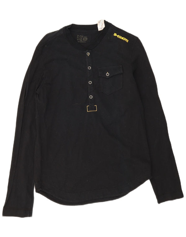 Energie Hombre Top Manga Larga XL Algodón Negro
