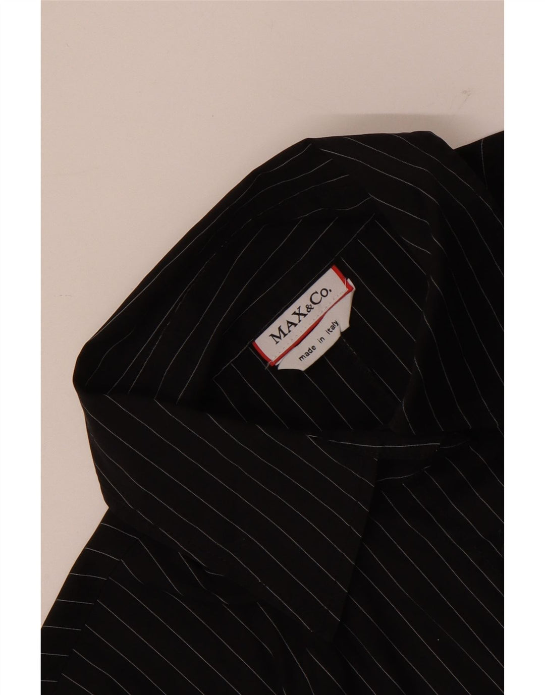 Max & Co. Camisa para mujer UK 44 Mediana Rayas negras