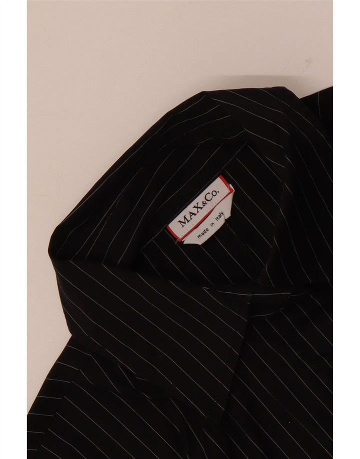 Max & Co. Camisa para mujer UK 44 Mediana Rayas negras