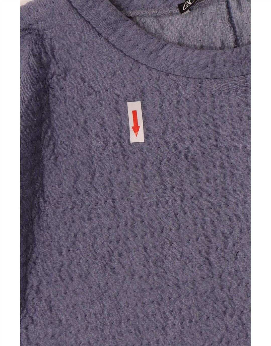 Zara Mujer Crop Blusa Top Reino Unido 44 Grande Púrpura