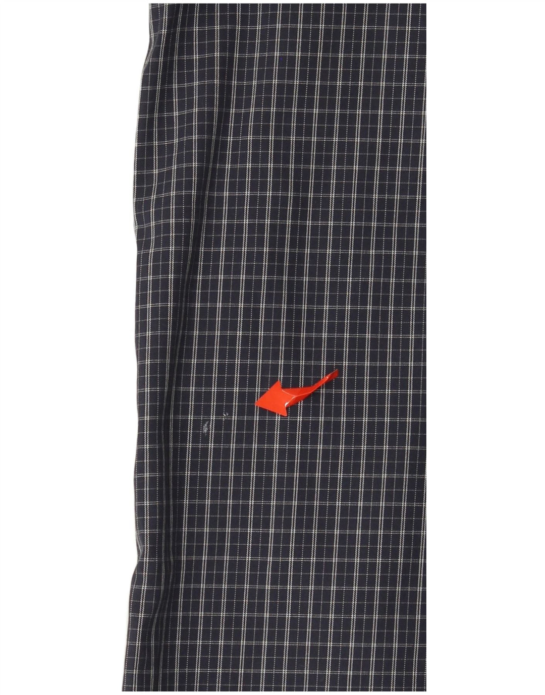 EDDIE BAUER Camisa alta de corte relajado para hombre Algodón a cuadros azul marino grande