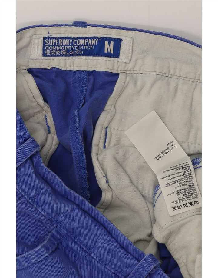 SUPERDRY Pantalones cortos chinos para hombre medianos W32 Algodón azul
