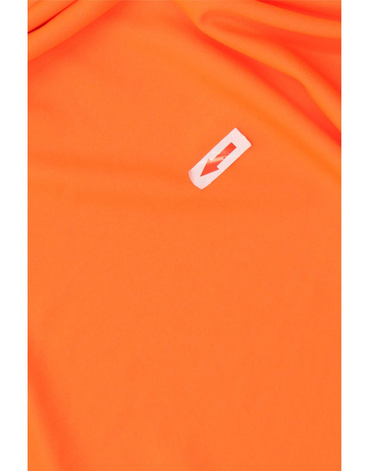 Adidas Mens Climalite Camiseta Top Medio Naranja Poliéster