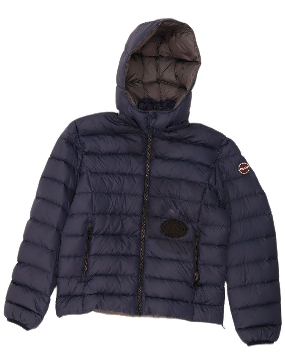 Colmar Hombre Chaqueta Acolchada Con Capucha IT 46 Small Azul Marino Poliamida