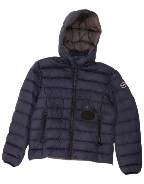 Colmar Hombre Chaqueta Acolchada Con Capucha IT 46 Small Azul Marino Poliamida