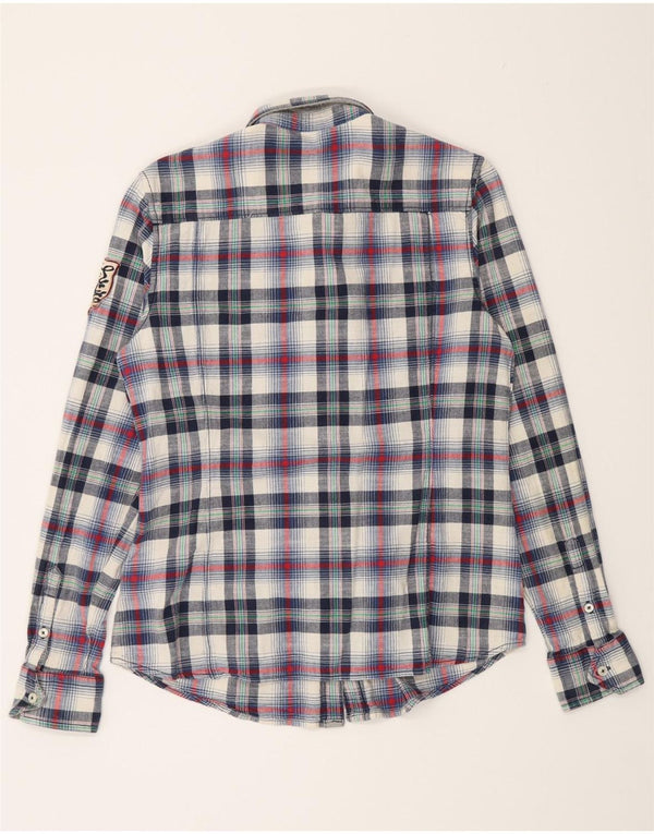 Napapijri Camisa de franela gráfica para mujer UK 44 Large Multicolor Check