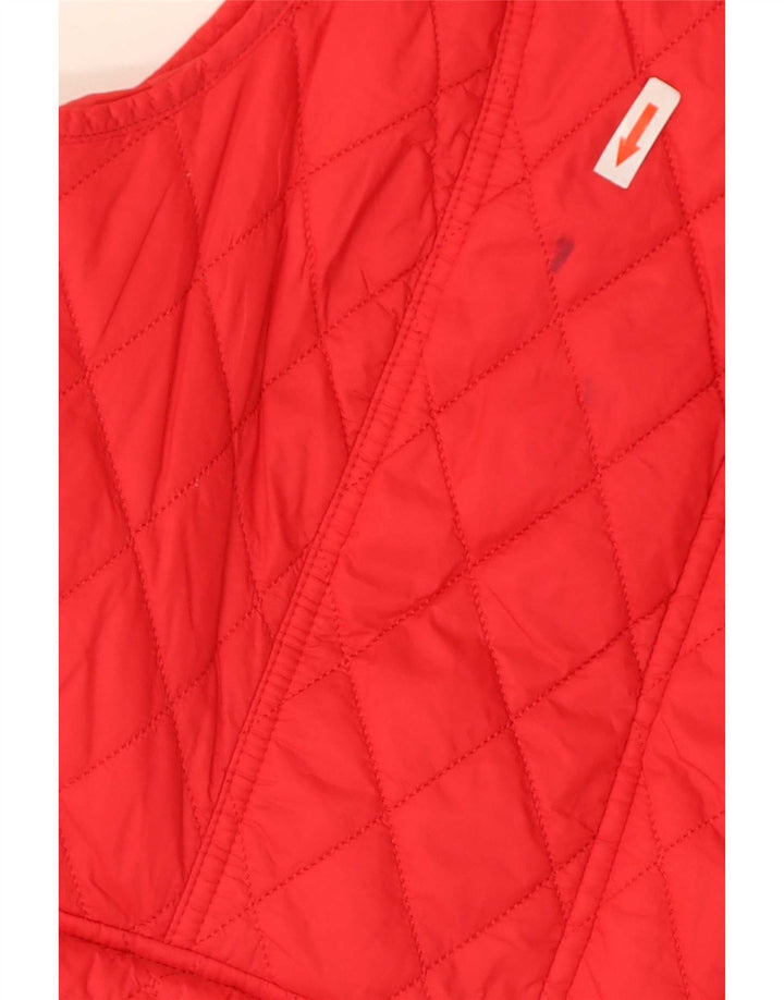 Chaleco acolchado Barbour para mujer Reino Unido 44 Grande Poliamida roja