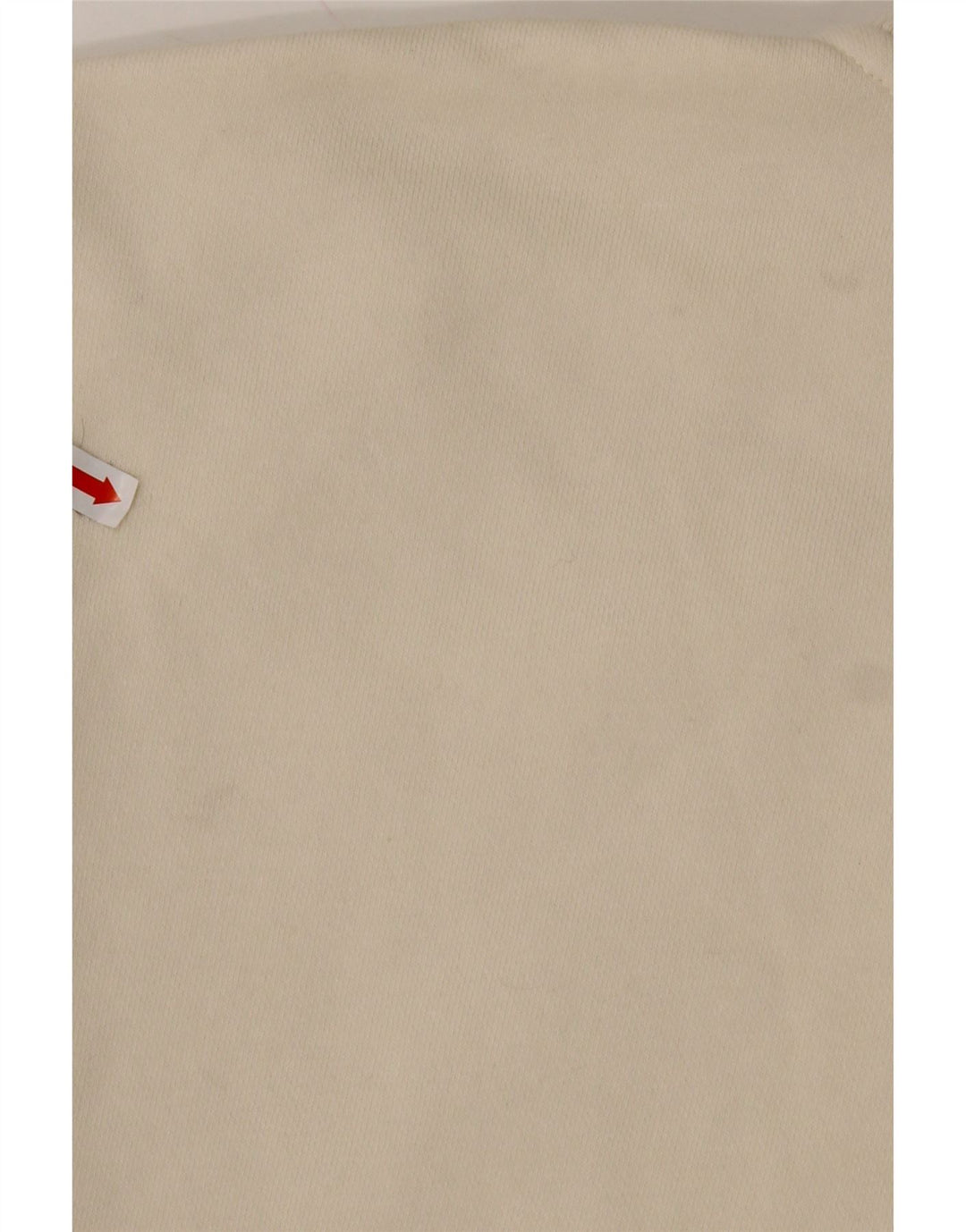 REEBOK Sudadera Suelta con Cuello Y Cremallera para Hombre Jersey Mediano De Algodón Blanco Roto