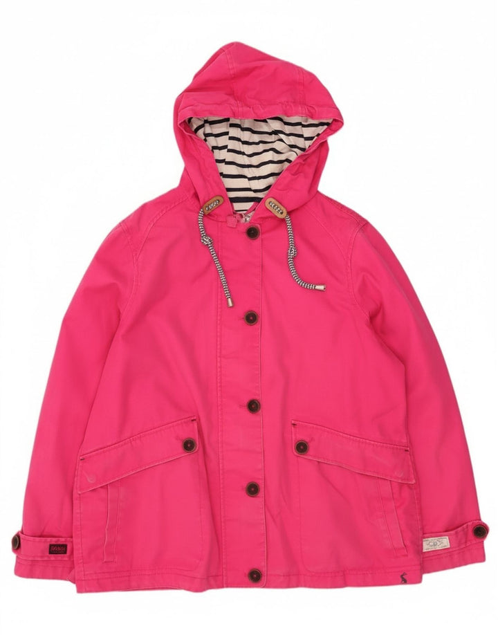 Chaqueta cortavientos con capucha para mujer Joules UK 46 Large Pink Cotton