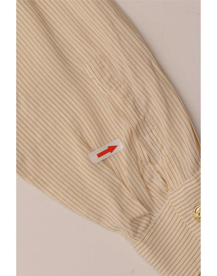 Camisa de corte regular para mujer Bogner EU 42 Large Beige Rayas