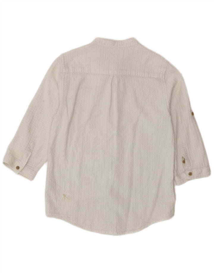 Zara Camisa Manga 3/4 Niño 9-10 Años Blanco