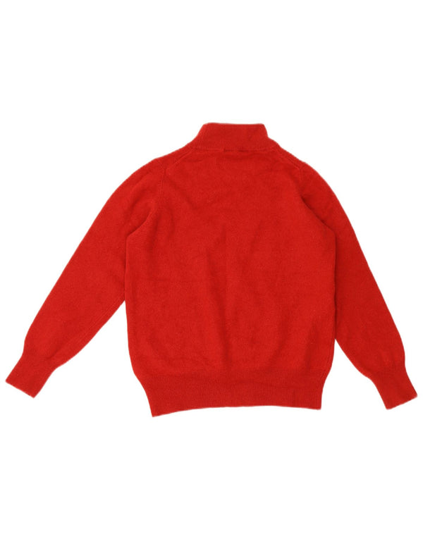 Marks & Spencer Suéter Corto con Cuello de Tortuga para Mujer UK 46 Grande Rojo
