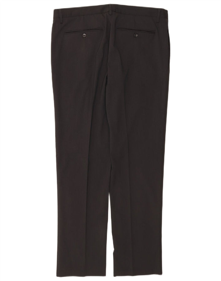 Sisley Traje de 2 piezas con 2 botones para hombre IT 52 XL W36 L32 Poliéster gris