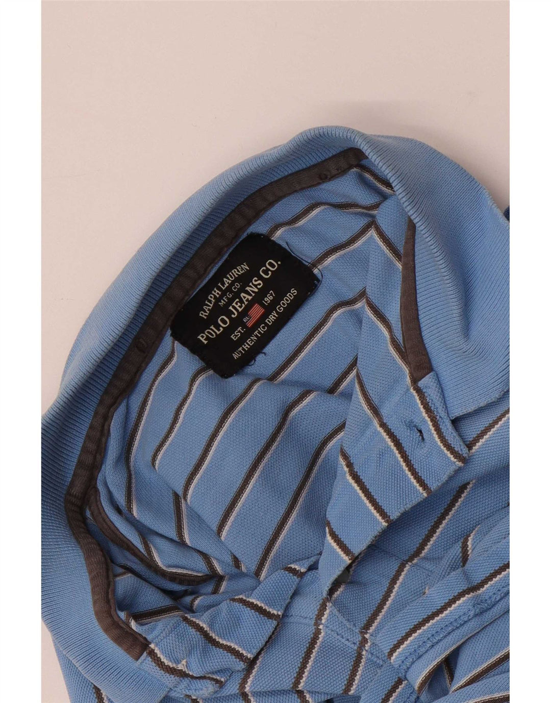 Ralph Lauren Polo para hombre pequeño a rayas azules