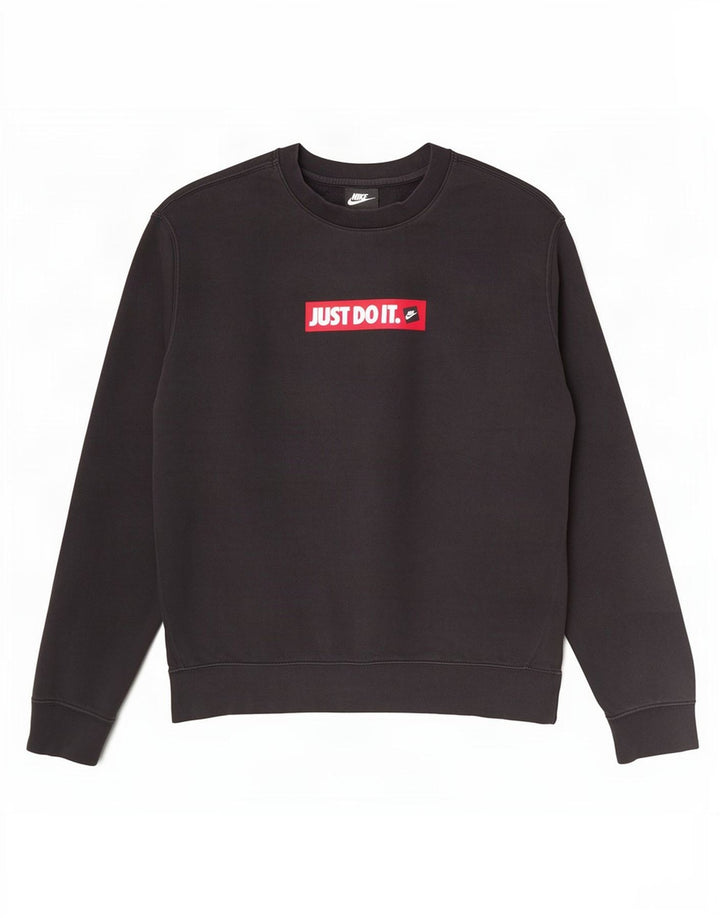 Nike - Sudadera con gráfico para hombre, talla grande, algodón negro