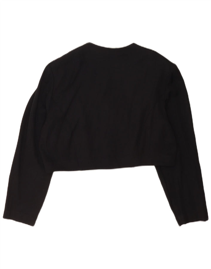 R&M Richards Chaqueta Bolero para Mujer UK 14 Medium Rayón Negro