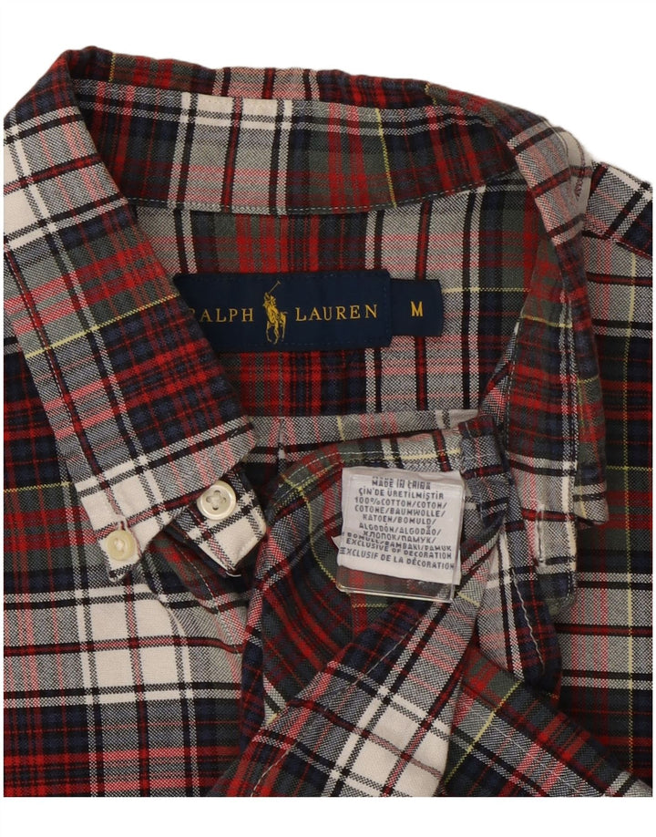 RALPH LAUREN Camisa De Franela Mediana De Algodón A Cuadros Multicolor Hombre