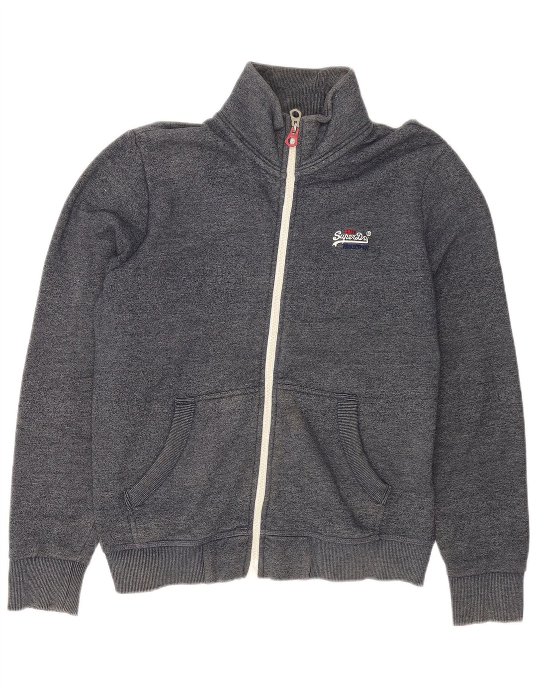 Superdry Hombre Chándal Top Chaqueta XL Azul Marino Algodón