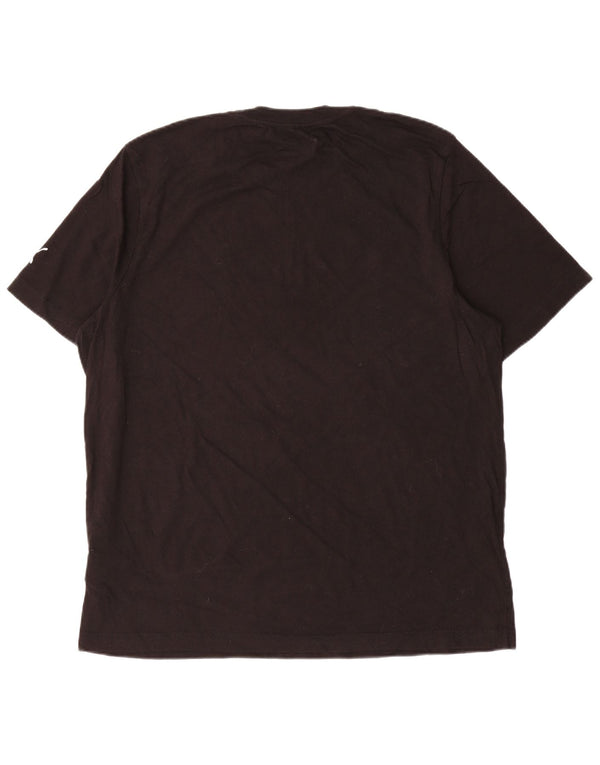 PUMA Camiseta gráfica para hombre Top XL Algodón negro