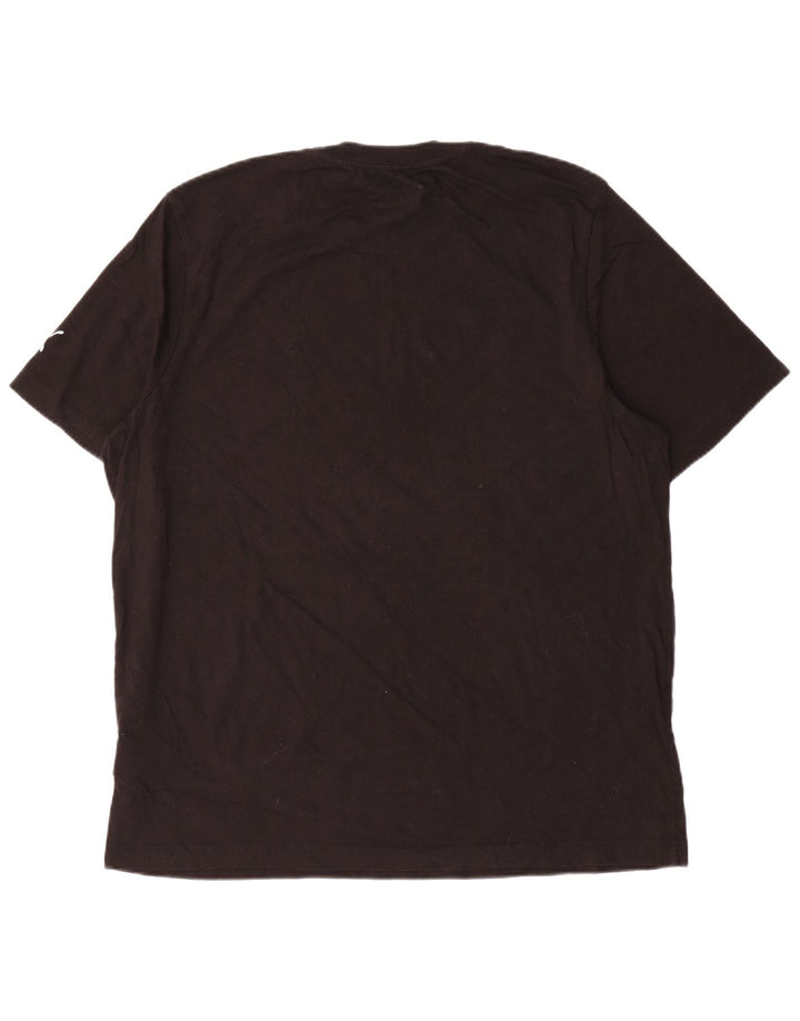 PUMA Camiseta gráfica para hombre Top XL Algodón negro