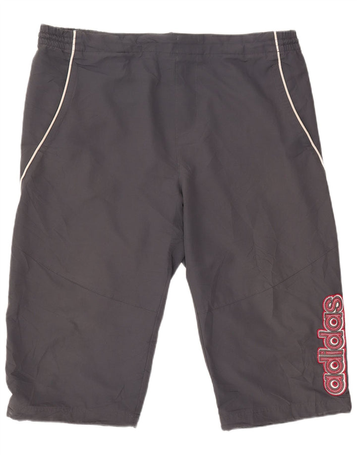 Adidas Mens Graphic Bermuda Sport Shorts XL Gris Poliéster