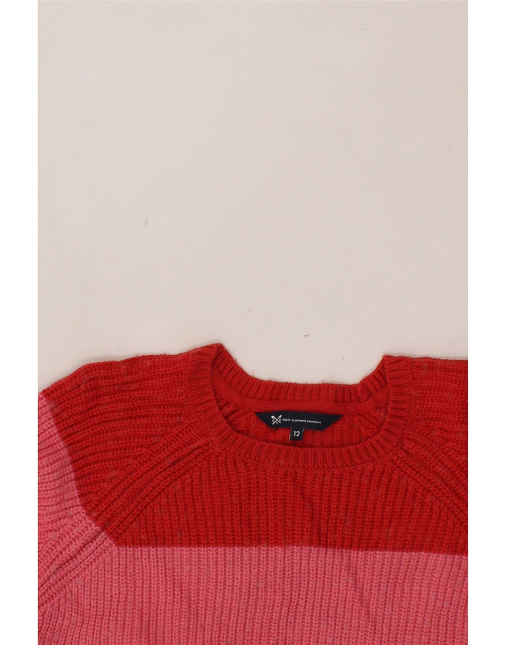 CREW CLOTHING Womens Boat Neck Jumper Sweater UK 12 Medium Multicoloured Vintage Crew Clothing and Second-Hand Crew Clothing from Messina Hembry 