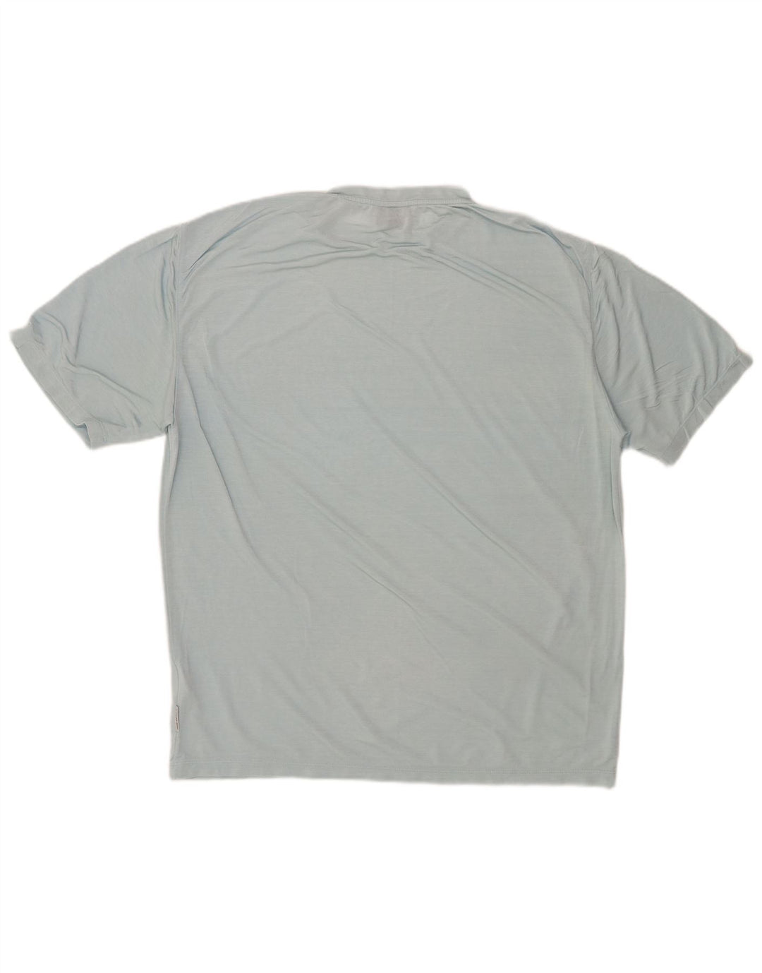TRUSSARDI Mens T-Shirt Top Medium Blue Polyamide