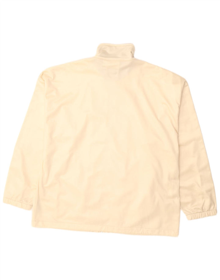 Diadora Chaqueta de chándal con gráfico extragrande para mujer, talla 40, color beige