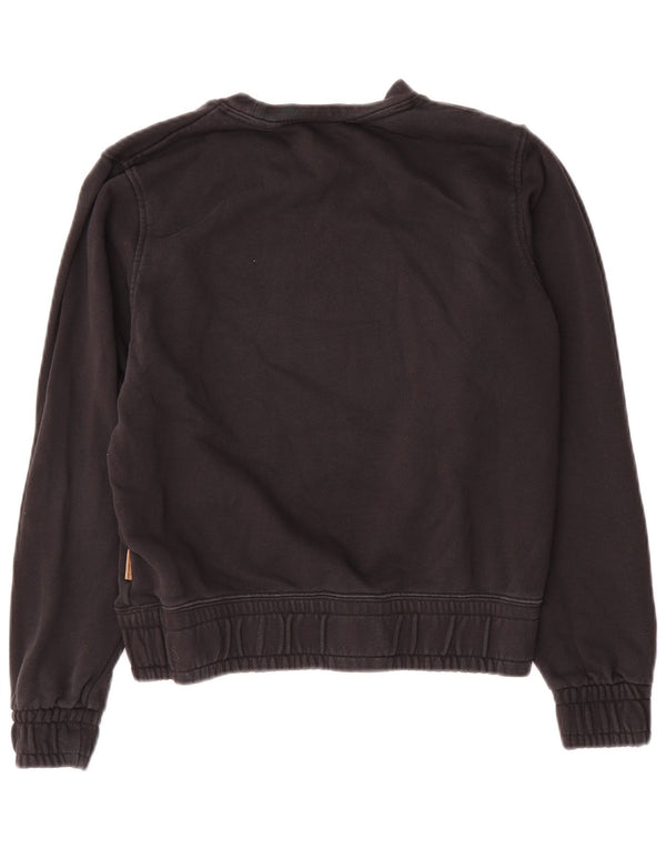 Nike Sudadera de gran tamaño con gráfico para mujer UK 6 XS Algodón negro