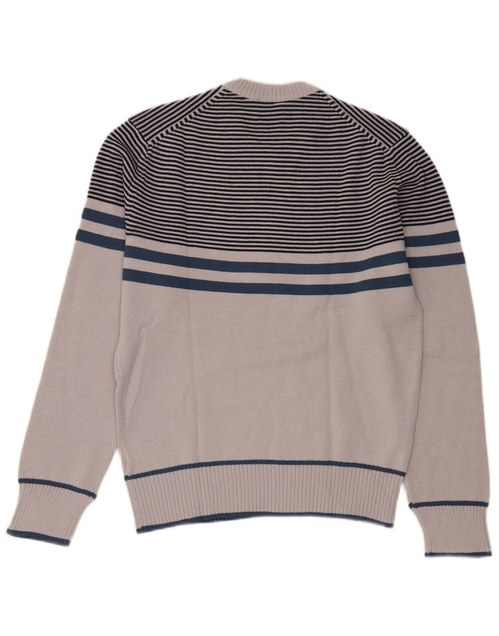 Bleyle Jersey de cuello redondo para hombre EU 50 Poliacrílico a rayas gris medio