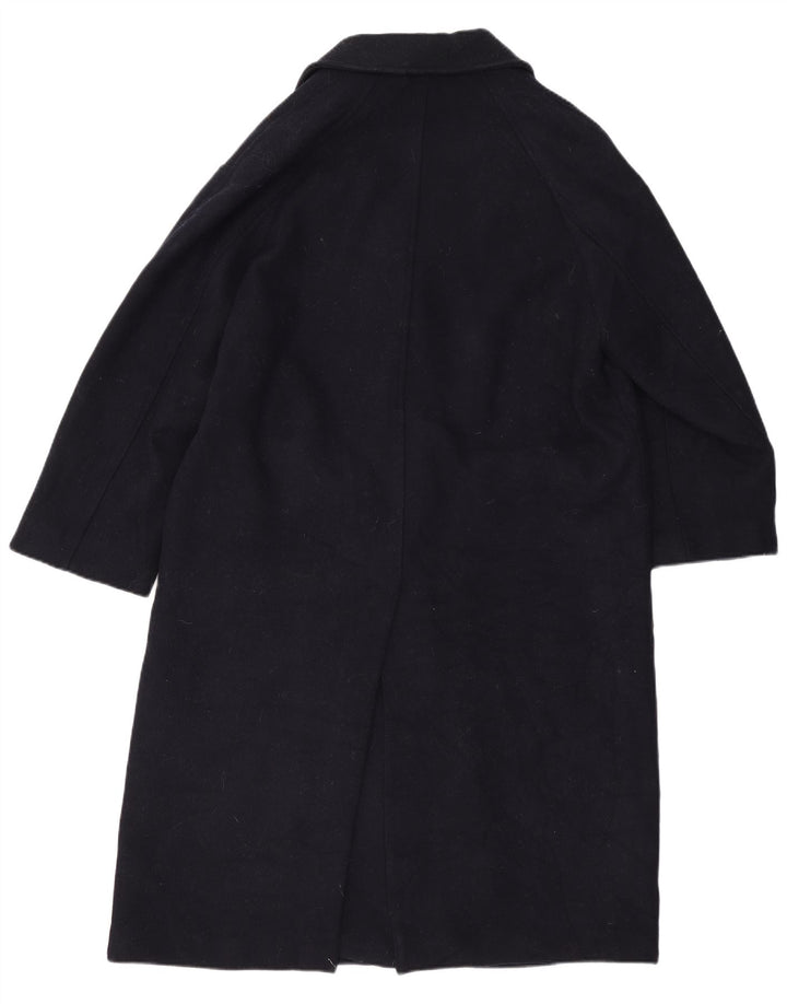 Zara Mujer Abrigo Extragrande UK 6 XS Lana Azul Marino