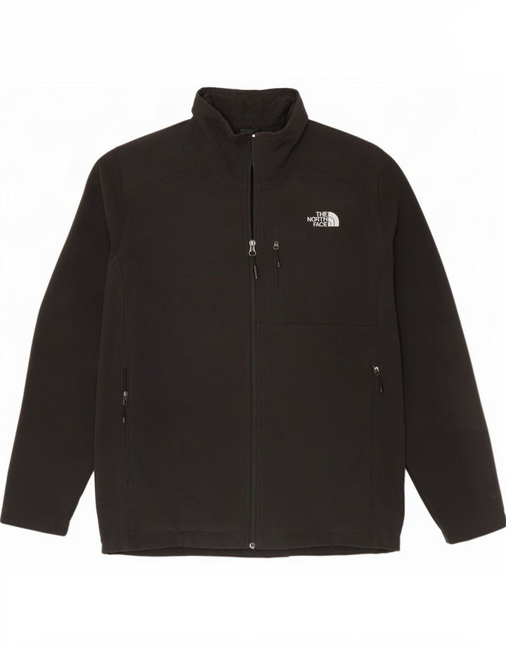 The North Face Chaqueta de chándal para hombre, poliéster negro mediano