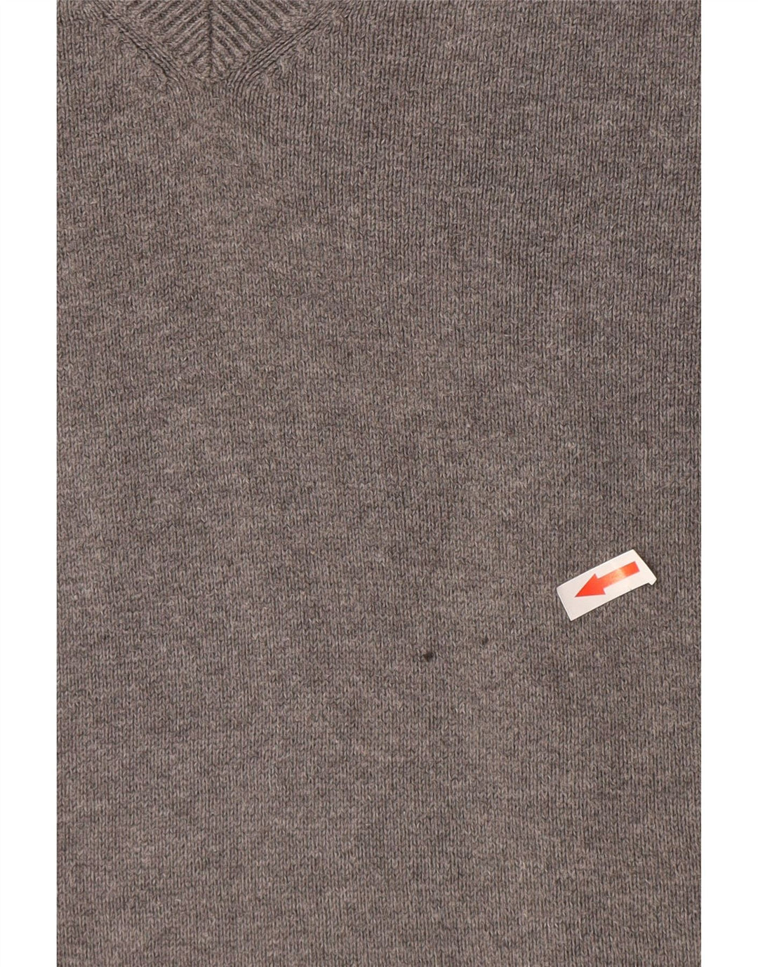 Marks & Spencer - Jersey para hombre con cuello en V, color azul, algodón gris grande