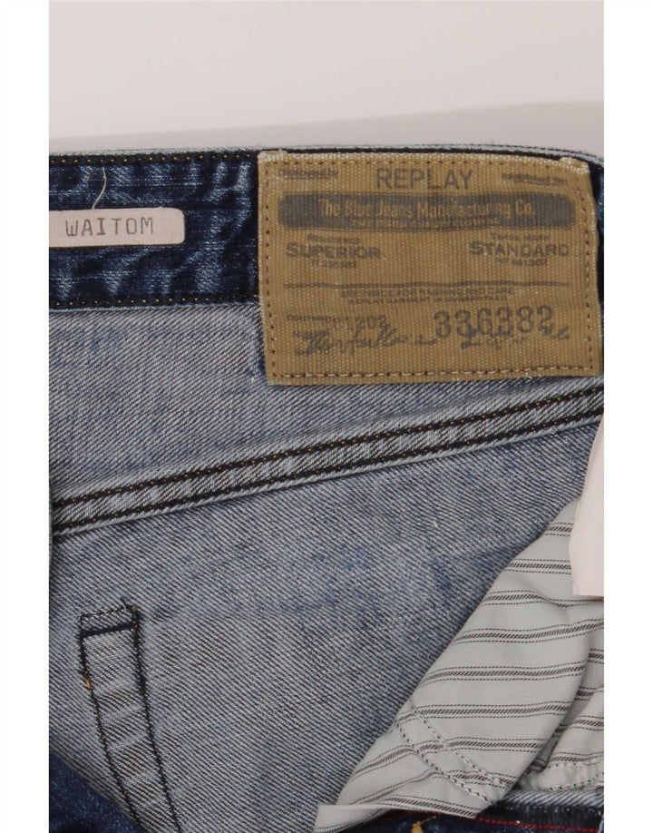 Replay Vaqueros ajustados Waitom para hombre W29 L32 Algodón azul