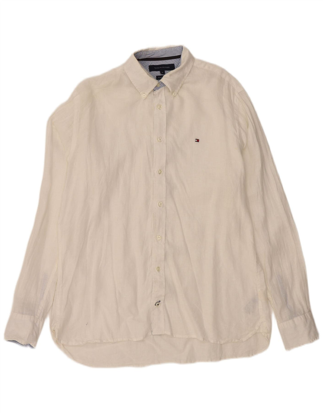 Camisa TOMMY HILFIGER Hombre Medium White Linen