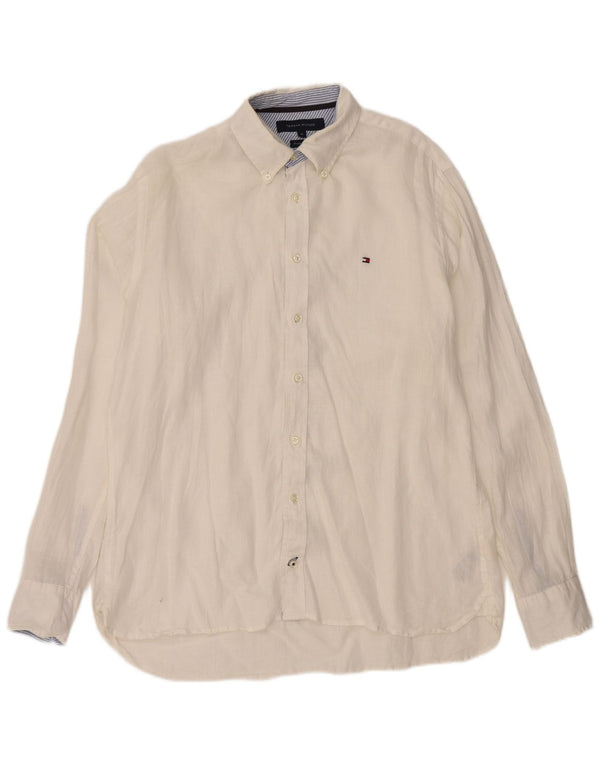 Camisa TOMMY HILFIGER Hombre Medium White Linen