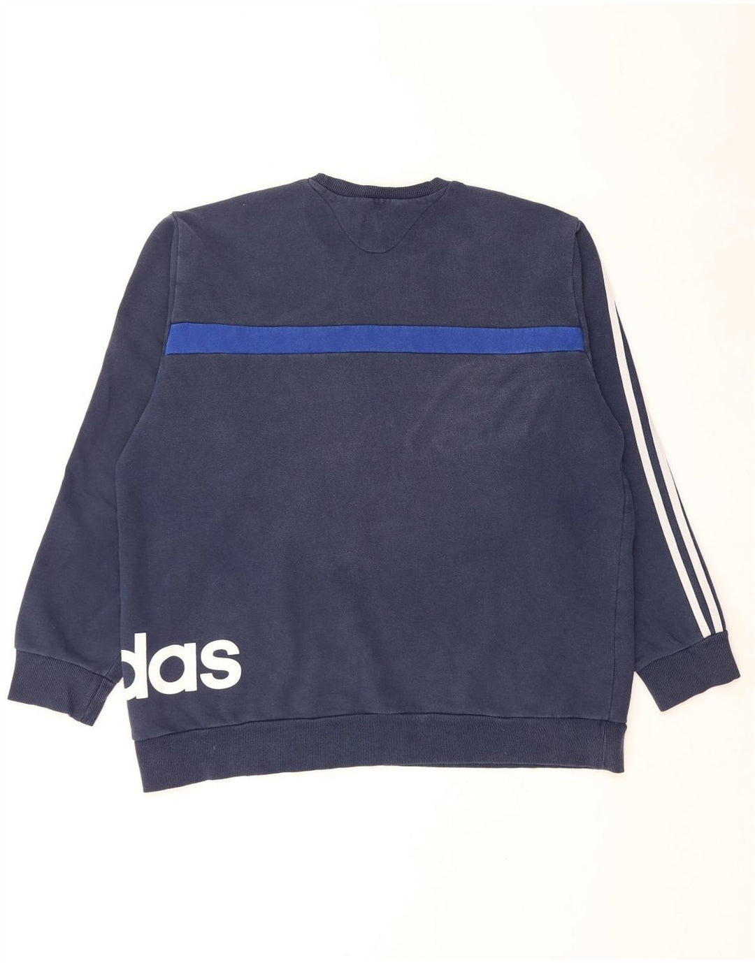 Adidas Hombre Sudadera Gráfica Jersey 2XL Azul Marino Colorblock Algodón