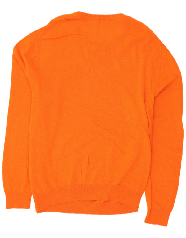 Gant Jersey De Cuello Redondo Para Hombre 4XL Lana De Cordero Naranja
