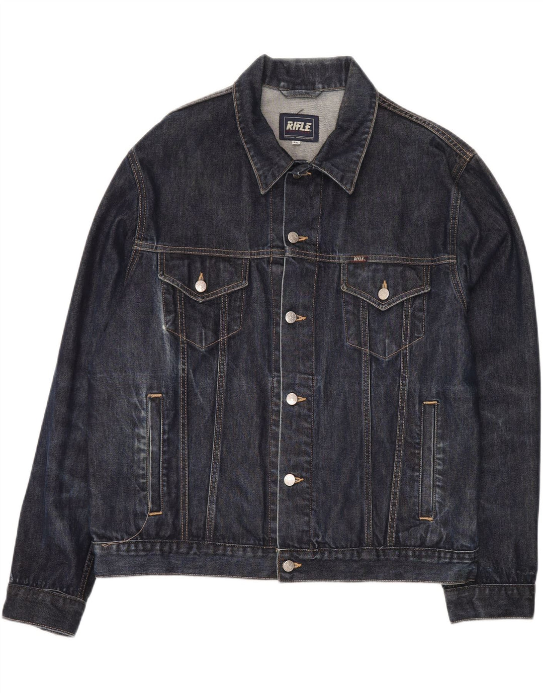 RIFLE Chaqueta vaquera para hombre UK 44 2XL Algodón azul