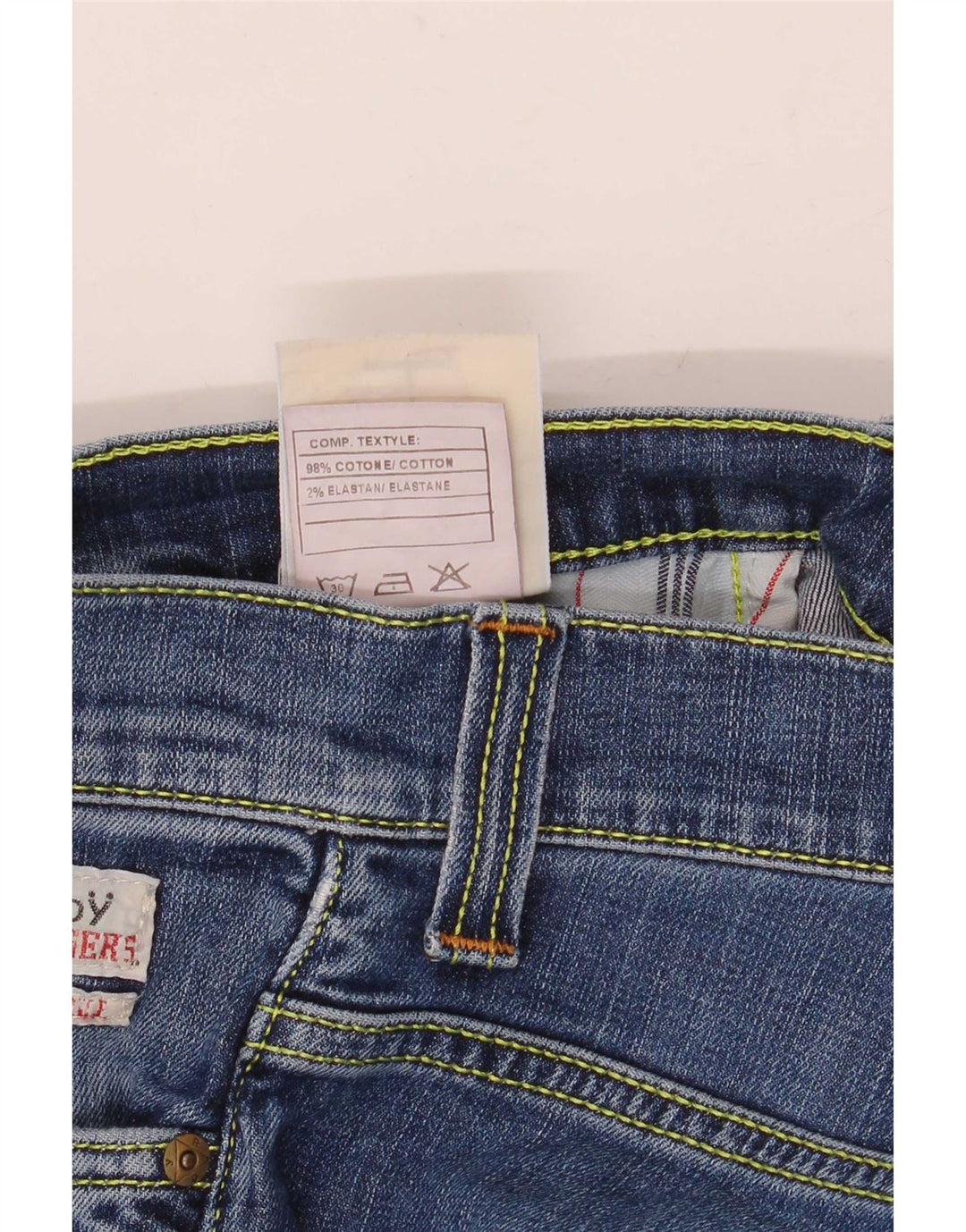 Roy Rogers Vaqueros ajustados para mujer W30 L34 Algodón azul