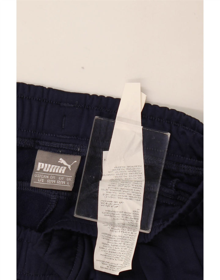 PUMA Pantalón de chándal para hombre Joggers Large Azul marino Poliéster