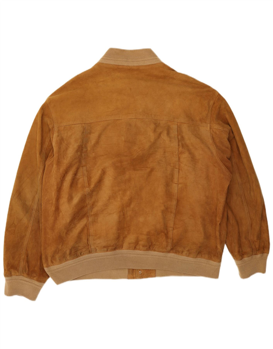 Vintage hombres ante bomber chaqueta Reino Unido 44 2XL cuero marrón