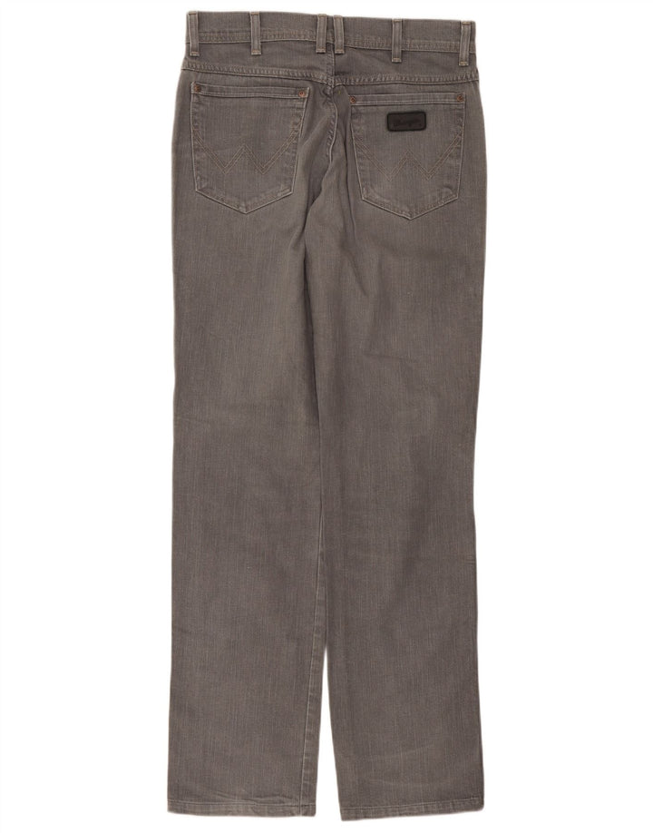 Wrangler Vaqueros rectos elásticos Texas para hombre W33 L36 Algodón gris