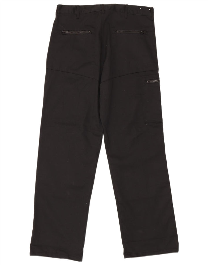 Dickies Pantalones cargo rectos para hombre W32 L31 Poliéster negro